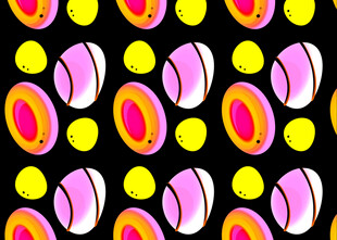 多彩圆形图案背景纹理