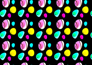 多彩糖果图案背景