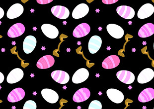 彩色气球图案背景