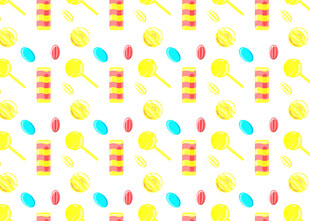 多彩棒棒糖无缝图案背景