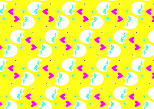 黄色背景多彩图案纹理