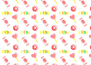 可爱糖果图案背景