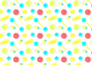 多彩糖果图案背景