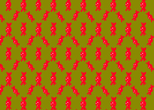 红绿交织几何图案背景