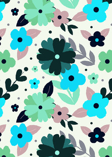 多彩花卉图案背景