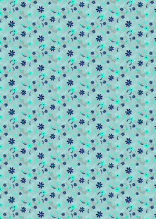 蓝绿底点缀圆点图案