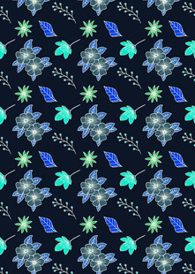 星空图案的几何元素织物