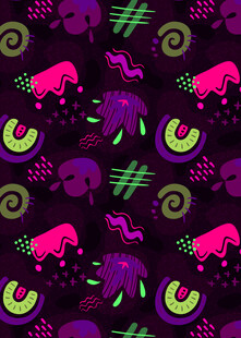 奇幻万圣节图案背景