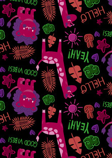 趣味卡通图案背景