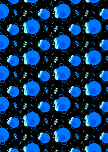 蓝色圆点图案纹理背景