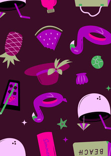 缤纷夏日元素图案集合