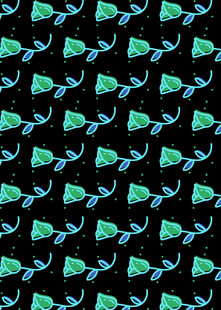 绿色几何图案黑色背景纹理