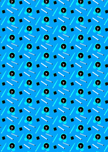 蓝色圆点几何图案背景