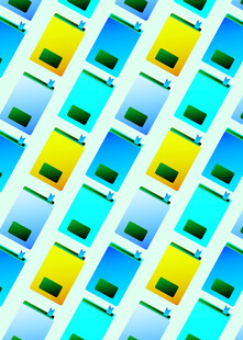 多彩方块图案排列