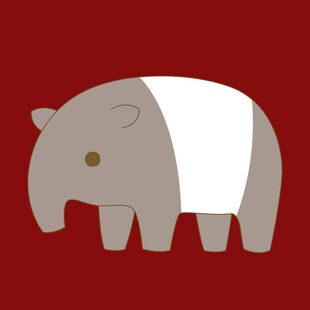 卡通风格的小象