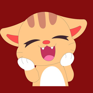 开心小猫表情萌趣