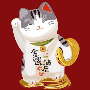 招财猫摆件带来好运