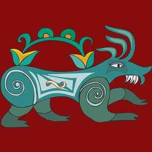 传统风格神兽图案设计