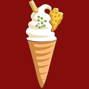 美味冰淇淋甜筒