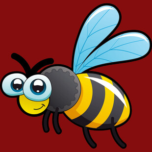 可爱卡通蜜蜂形象
