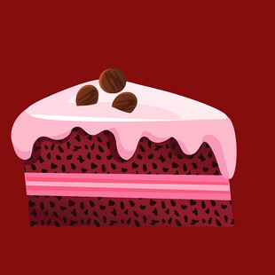 美味草莓巧克力蛋糕