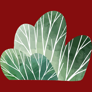 抽象绿叶图案设计