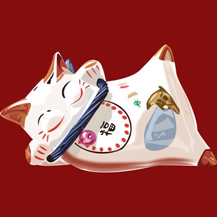 招财猫摆件萌趣又吉祥