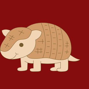 卡通犰狳形象设计