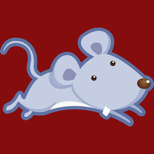 跳跃的卡通小老鼠