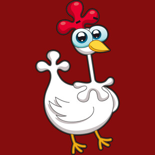 可爱卡通母鸡形象