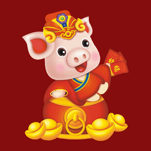 招财小猪送福金财满满