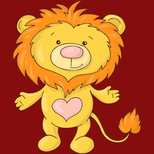 可爱卡通小狮子形象