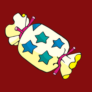 卡通糖果造型插画