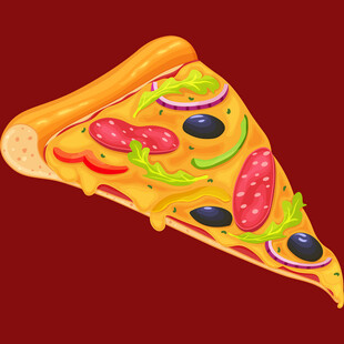 美味切片披萨