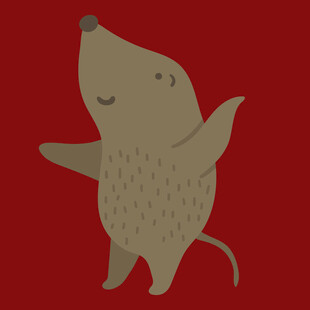 可爱小老鼠欢乐起舞