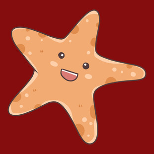 可爱海星卡通形象