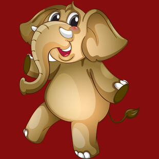 跳舞的可爱大象