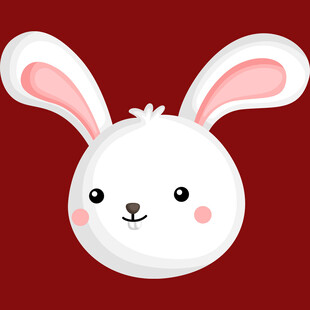 可爱白兔头像