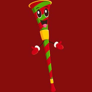 彩色卡通魔法棒形象