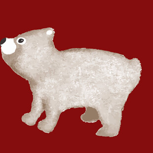 白色北极熊玩偶