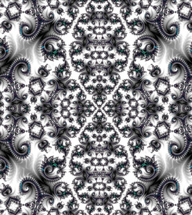 黑白对称花纹图案设计