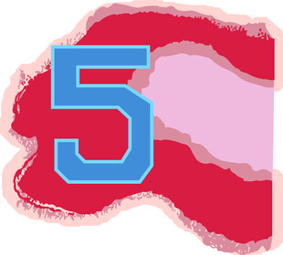 数字5的艺术化设计图案