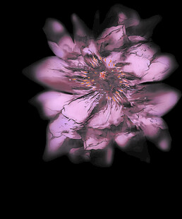 梦幻紫色抽象花朵图案