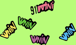 多彩立体win艺术字