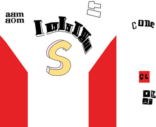 红白条纹运动服局部