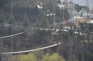 山间蜿蜒公路与葱郁树林