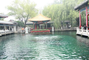 中式园林水景古韵风光