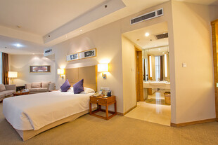 豪华温馨的酒店客房空间