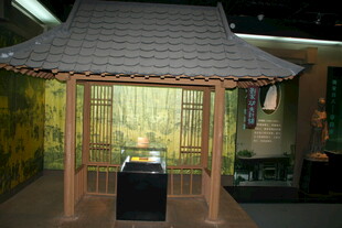 日式传统亭子室内展示