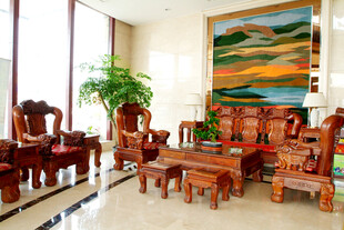 中式实木客厅家具展示